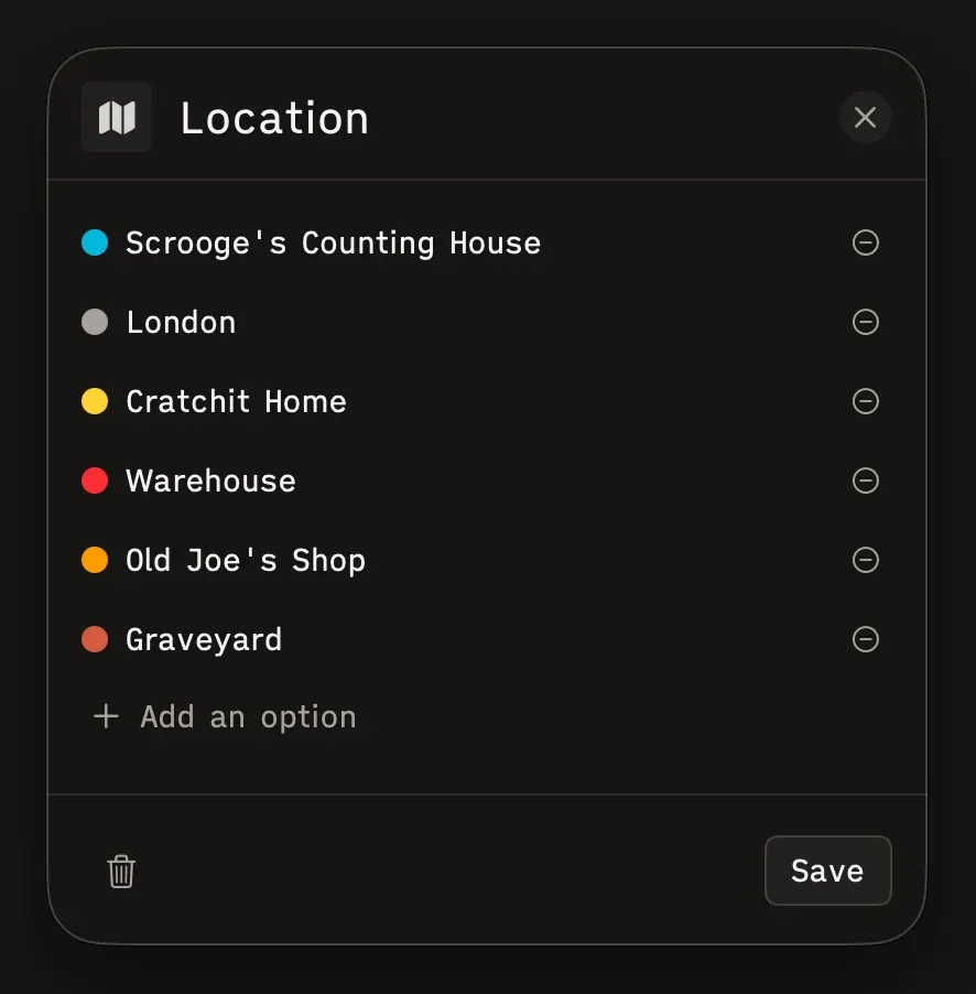 Property sheet