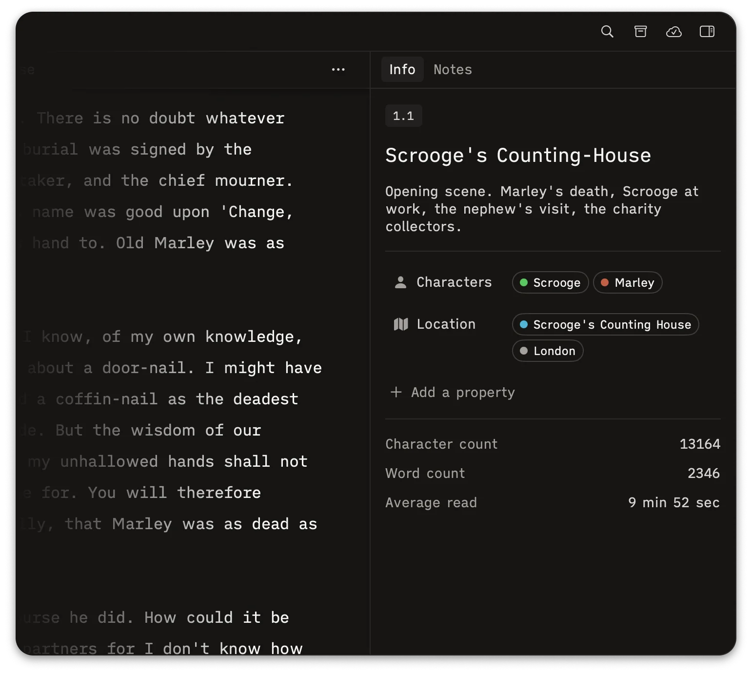 Herbert metadata panel